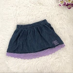 💃🏾 Calvin Klein Toddler Girl Flare Denim Skirt